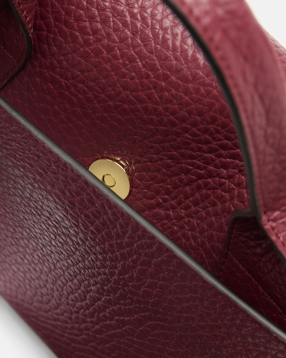 SMALL FLAP BAG Bordeaux  - Cuoieria Fiorentina