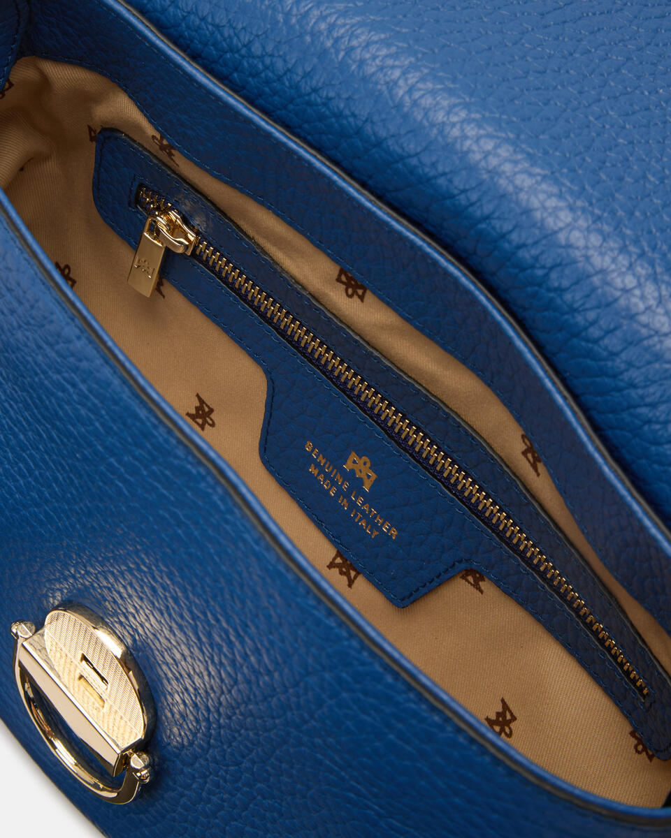 SMALL FLAP BAG Bluette  - Messenger Bags - Women's Bags - Bags - Cuoieria Fiorentina