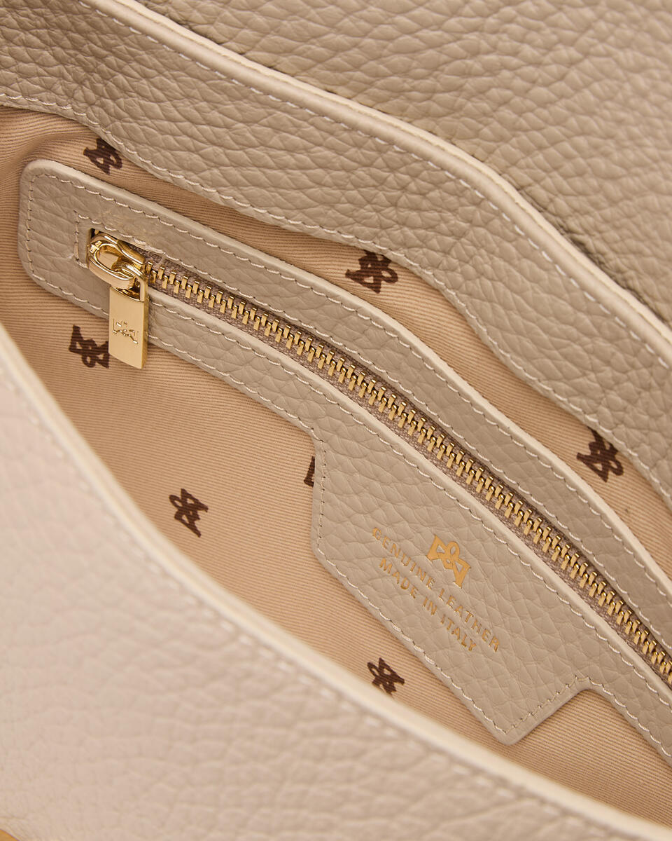 Jess small flap bag in pelle Prosecco  - Cuoieria Fiorentina