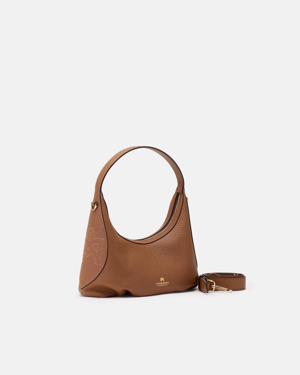Maxima small hobo Caramel  - Borse A Spalla - Borse Donna - Borse - Cuoieria Fiorentina