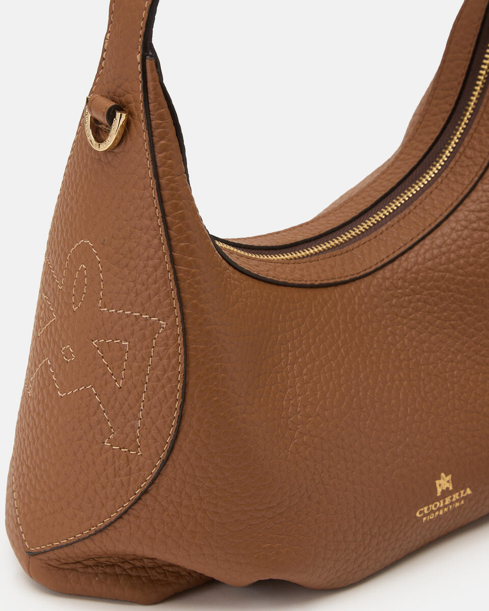 Maxima small hobo Caramel  - Borse A Spalla - Borse Donna - Borse - Cuoieria Fiorentina