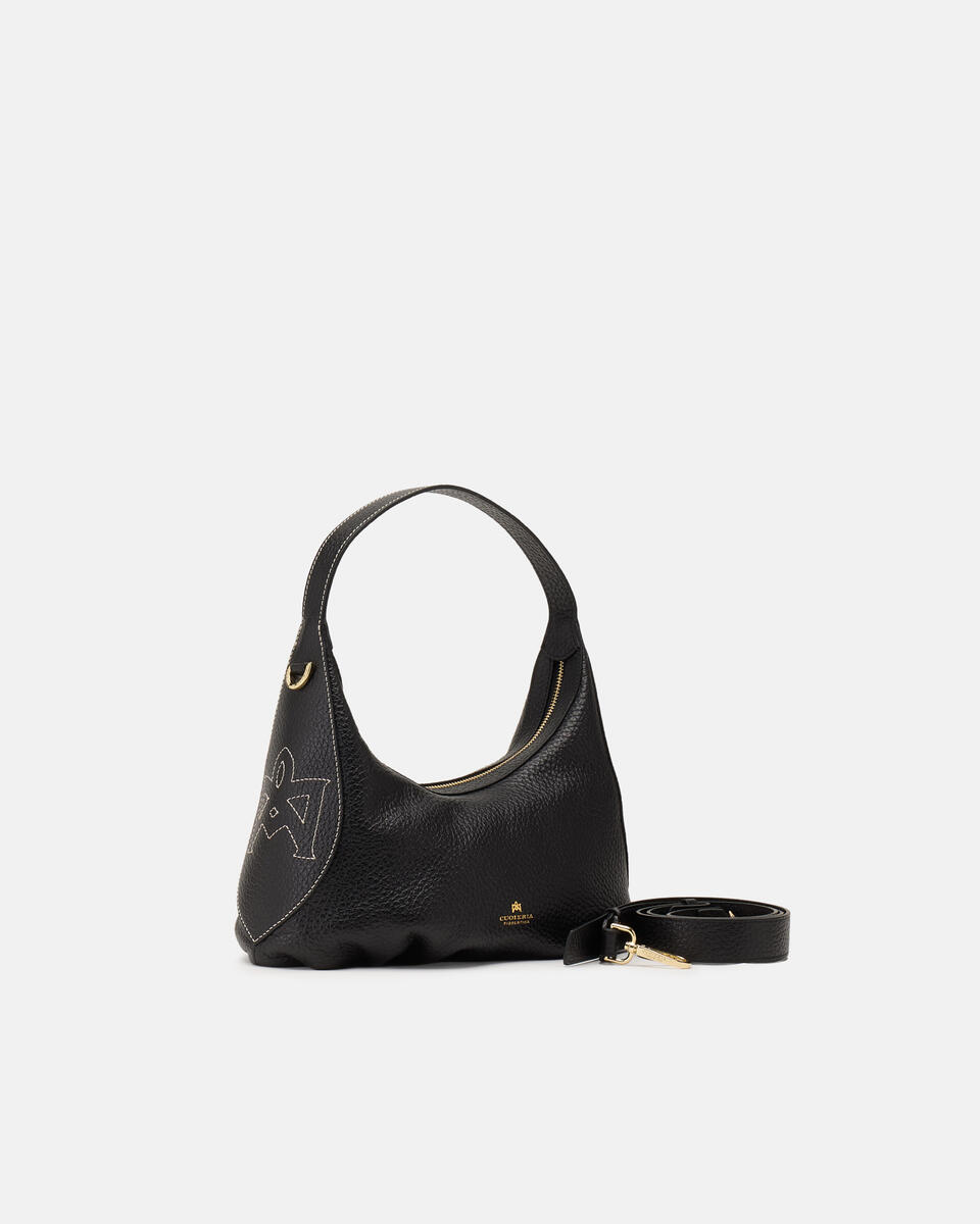 Maxima small hobo Nero  - Borse A Spalla - Borse Donna - Borse - Cuoieria Fiorentina