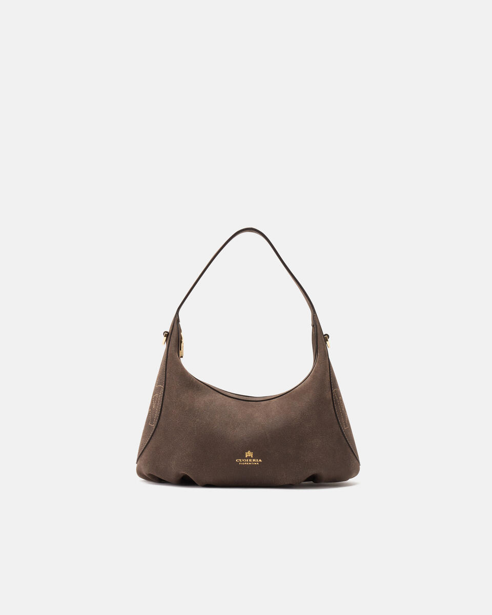 Maxima small hobo Cioccolato  - Cuoieria Fiorentina