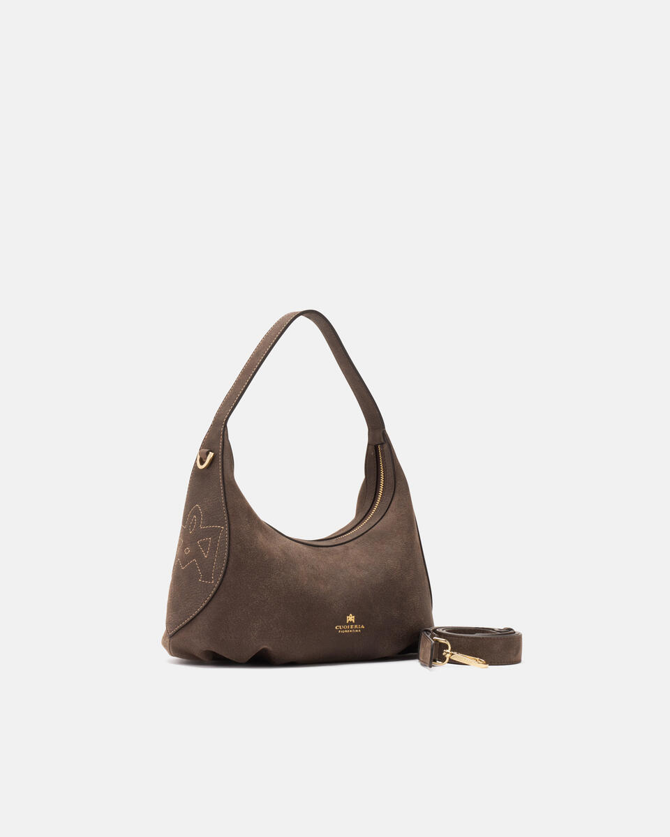 Maxima small hobo Cioccolato  - Cuoieria Fiorentina