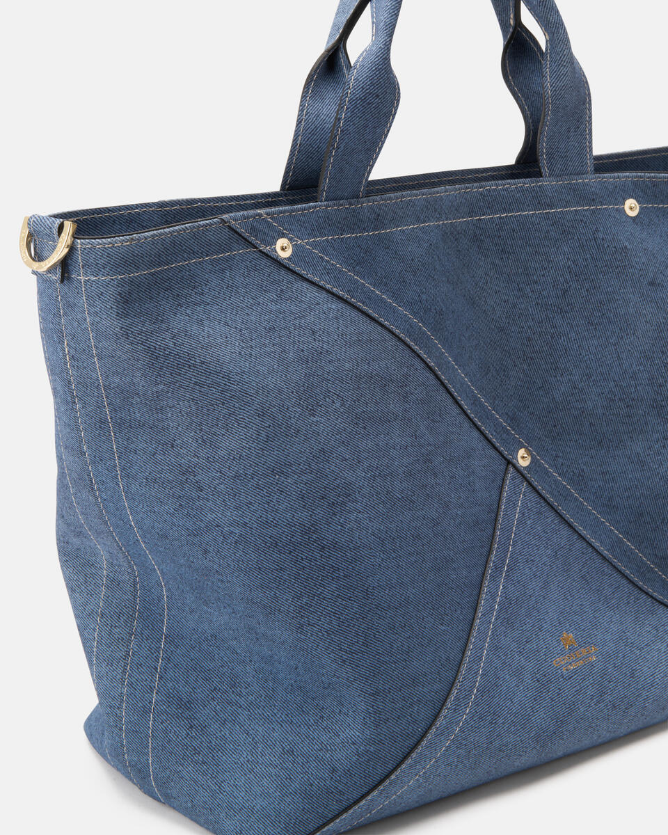 Jenny tote bag in pelle Jeans  - Tote Bag - Borse Donna - Borse - Cuoieria Fiorentina