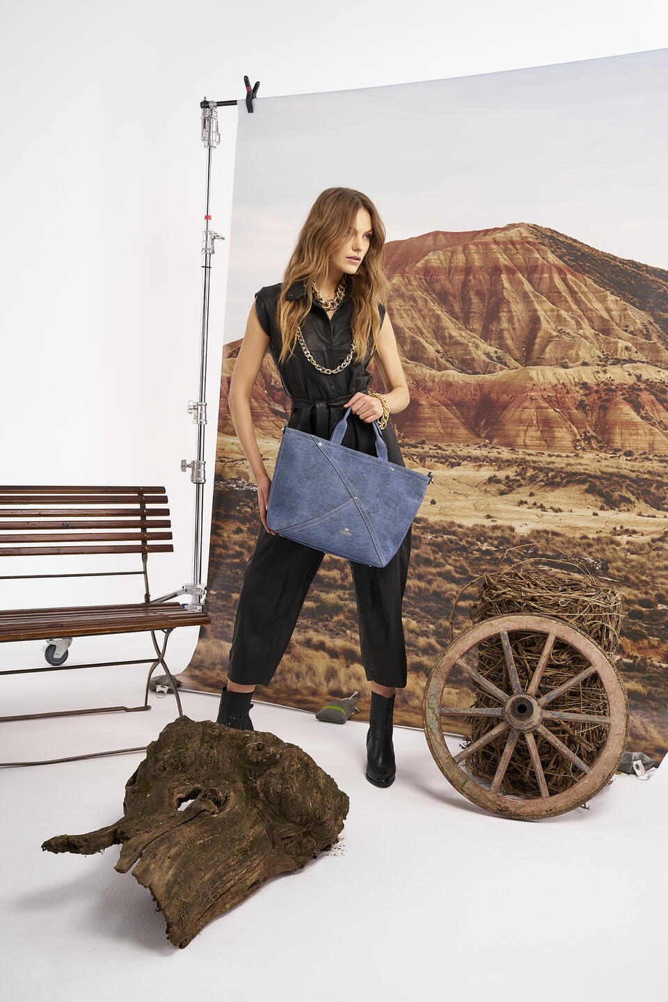 Jenny tote bag in pelle Jeans  - Tote Bag - Borse Donna - Borse - Cuoieria Fiorentina