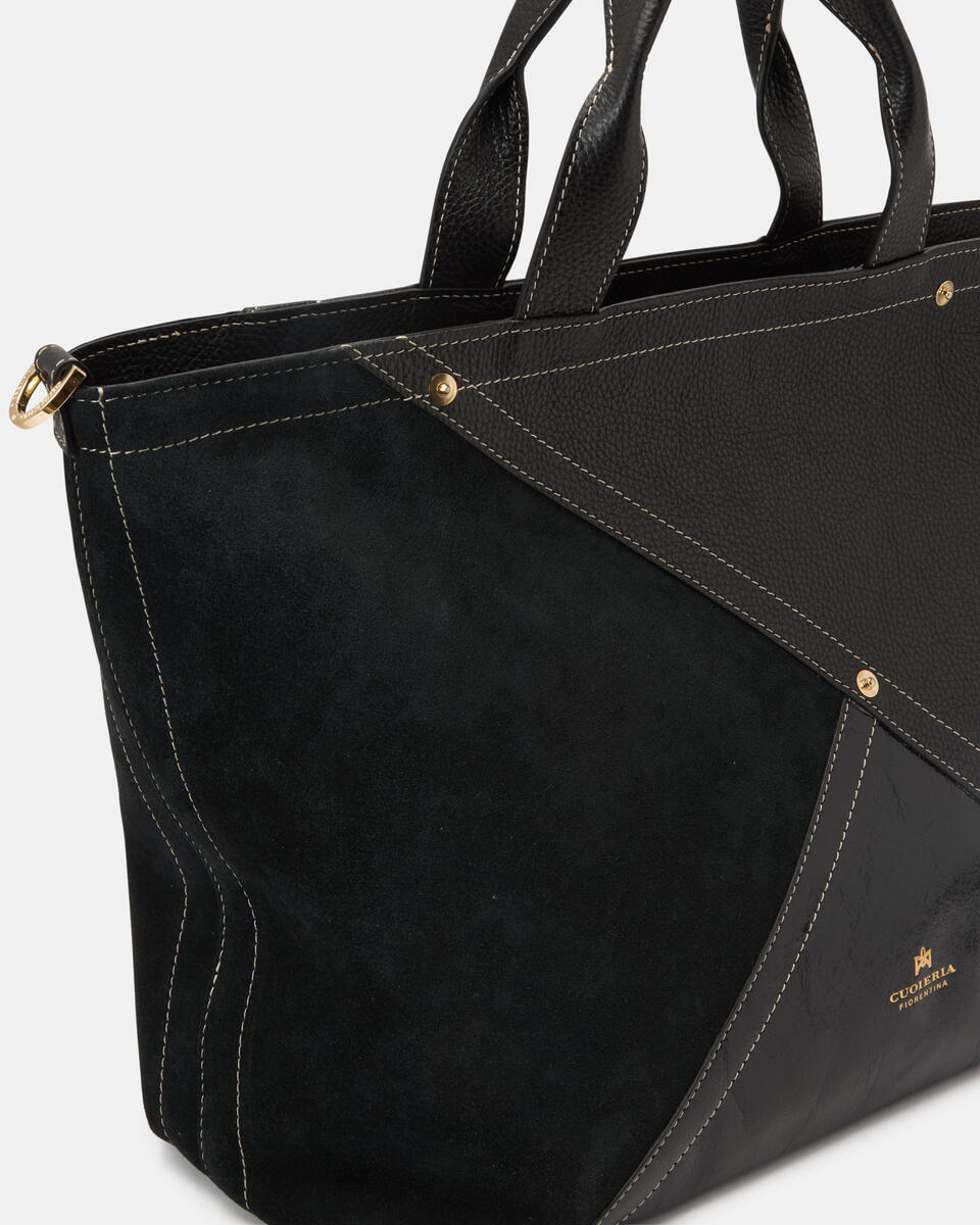 TOTE BAG Black  - Tote Bags - Women's Bags - Bags - Cuoieria Fiorentina