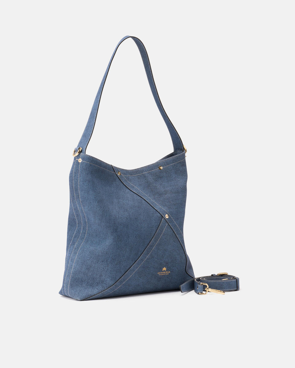 Jenny large hobo in pelle Jeans  - Borse A Spalla - Borse Donna - Borse - Cuoieria Fiorentina