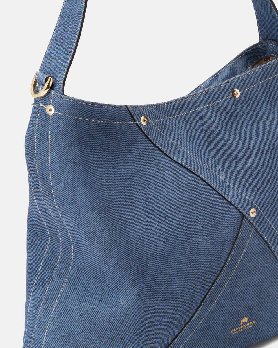 Jenny large hobo in pelle Jeans  - Borse A Spalla - Borse Donna - Borse - Cuoieria Fiorentina