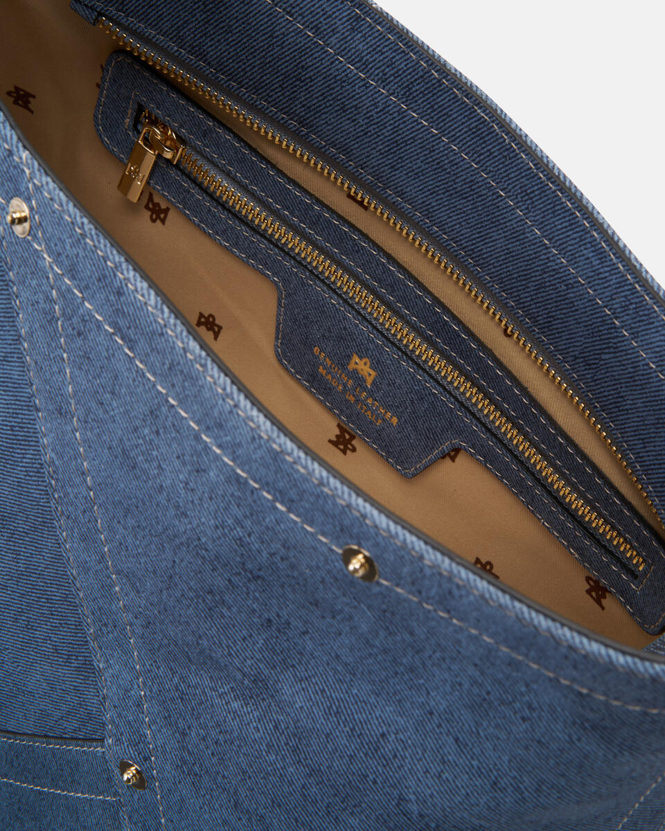 Jenny large hobo in pelle Jeans  - Borse A Spalla - Borse Donna - Borse - Cuoieria Fiorentina