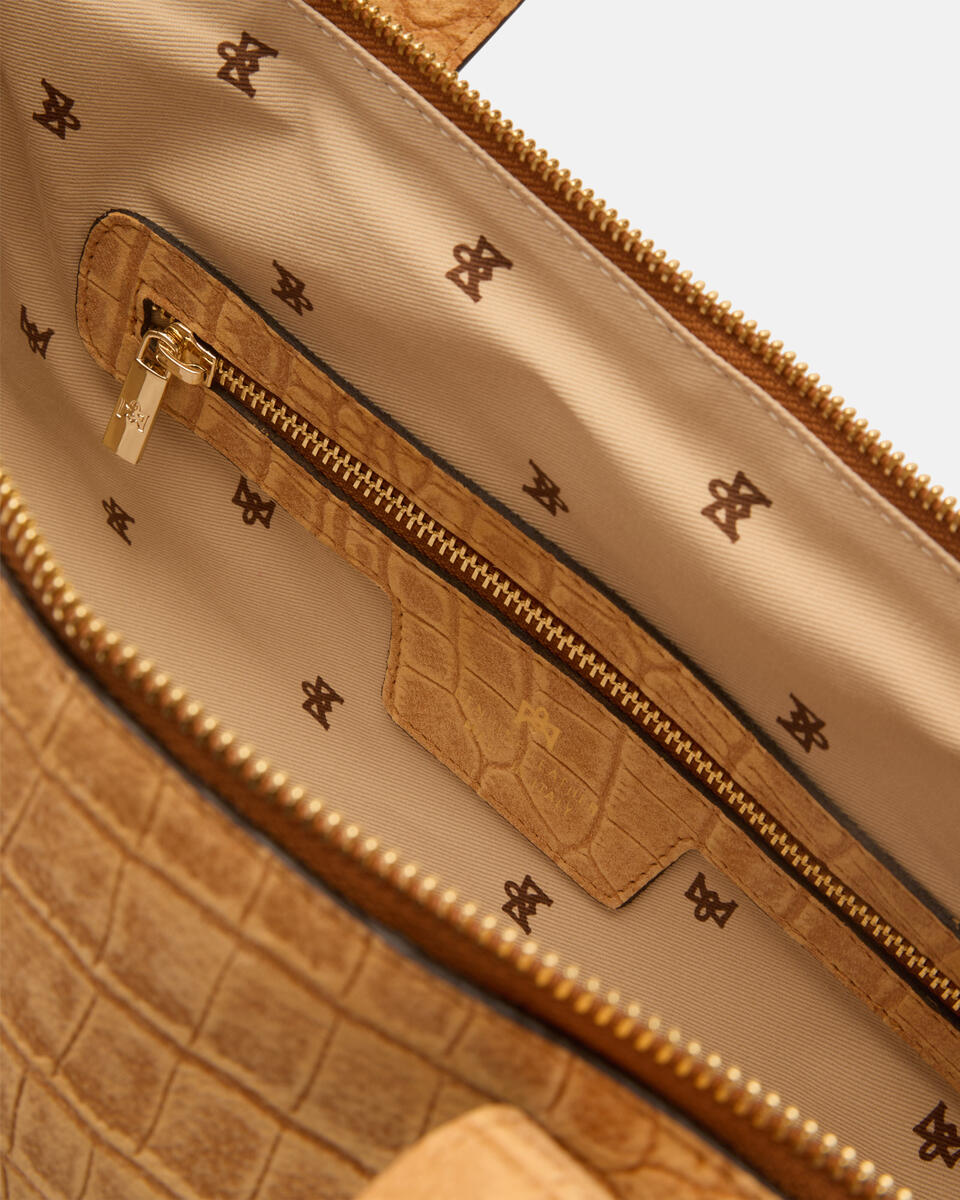 LARGE DUFFLE Curry  - Tote Bag - Women's Bags - Bags - Cuoieria Fiorentina