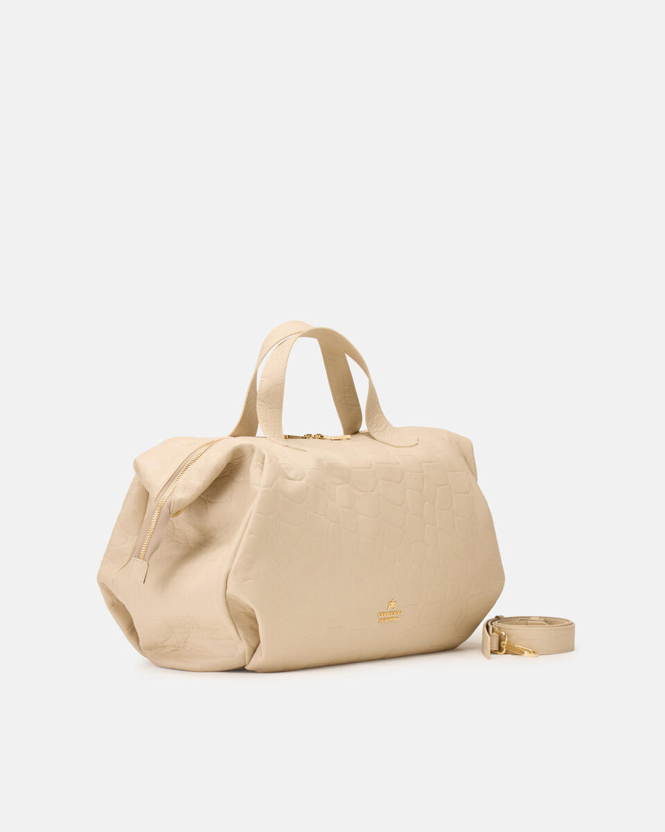 LARGE DUFFLE BAG Prosecco  - Tote Bag - Women's Bags - Bags - Cuoieria Fiorentina