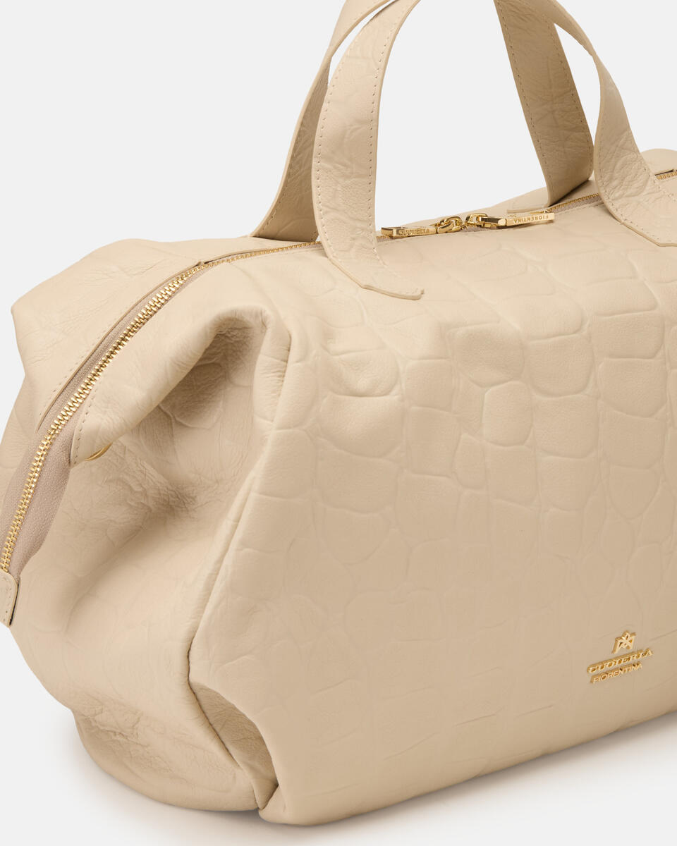 LARGE DUFFLE BAG Prosecco  - Tote Bag - Women's Bags - Bags - Cuoieria Fiorentina