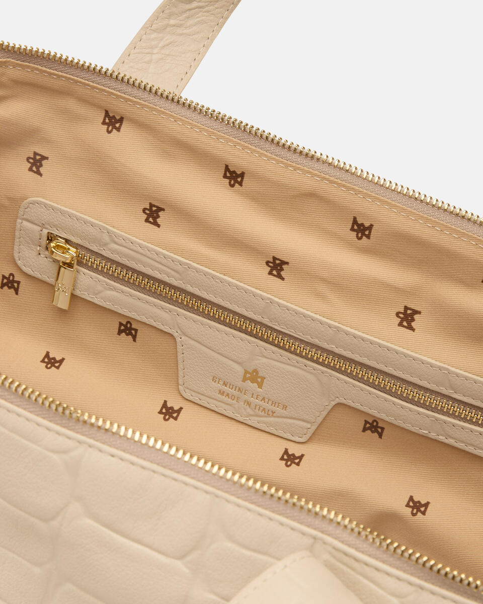 LARGE DUFFLE BAG Prosecco  - Tote Bag - Women's Bags - Bags - Cuoieria Fiorentina