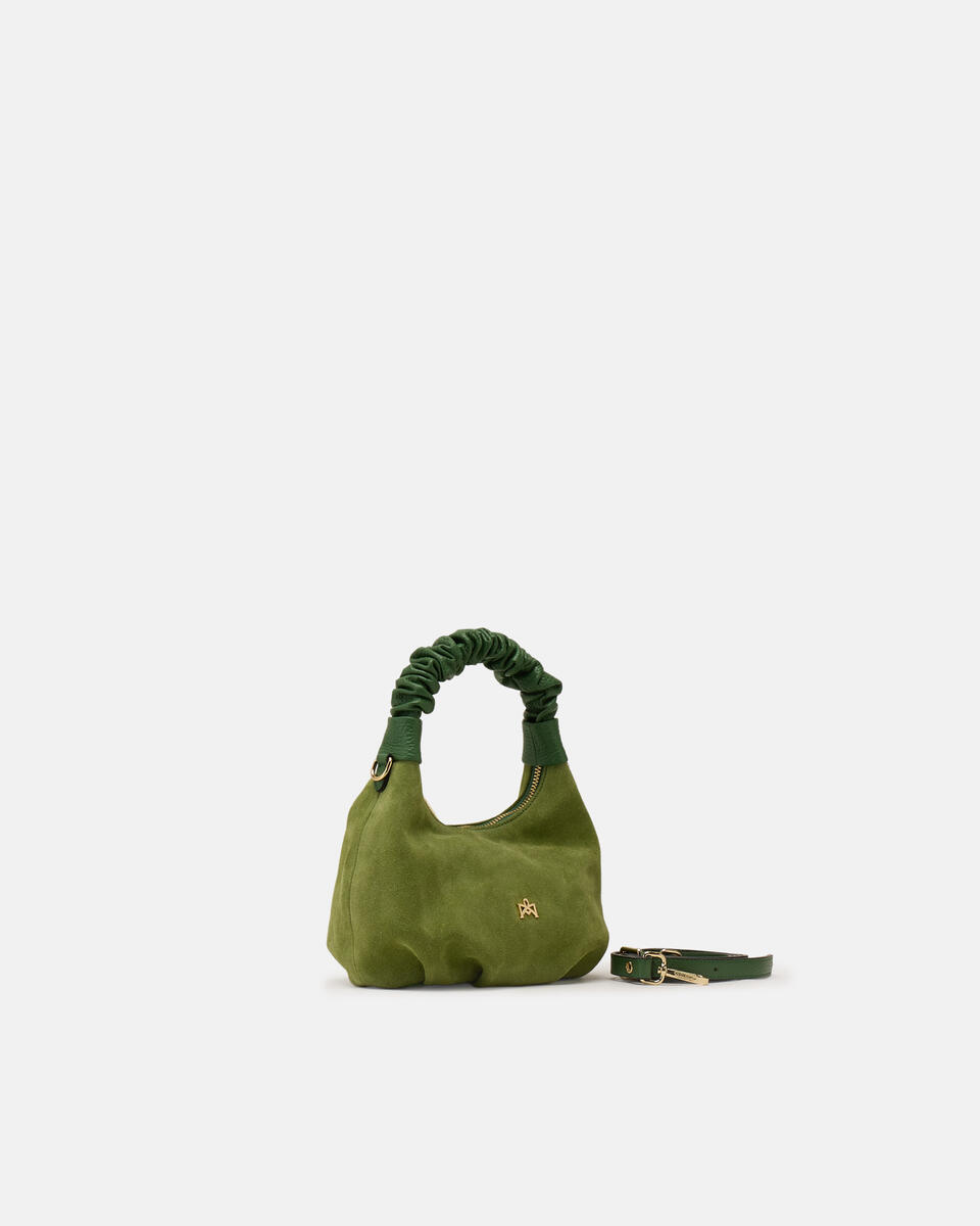 SMALL HOBO BAG Aloe  - Shoulder Bags - Women's Bags - Bags - Cuoieria Fiorentina