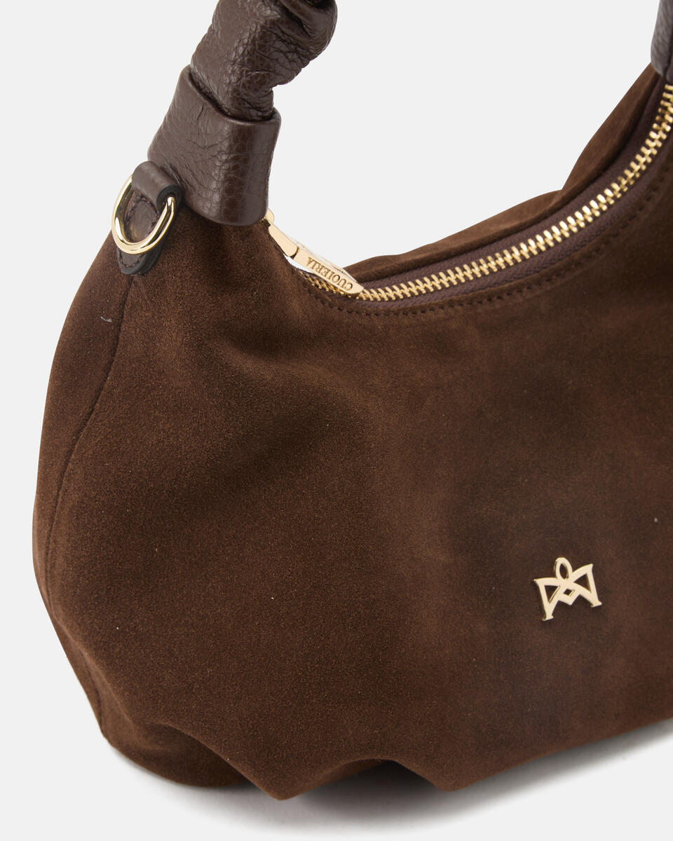 Chop small hobo Cioccolato  - Tote Bag - Borse Donna - Borse - Cuoieria Fiorentina
