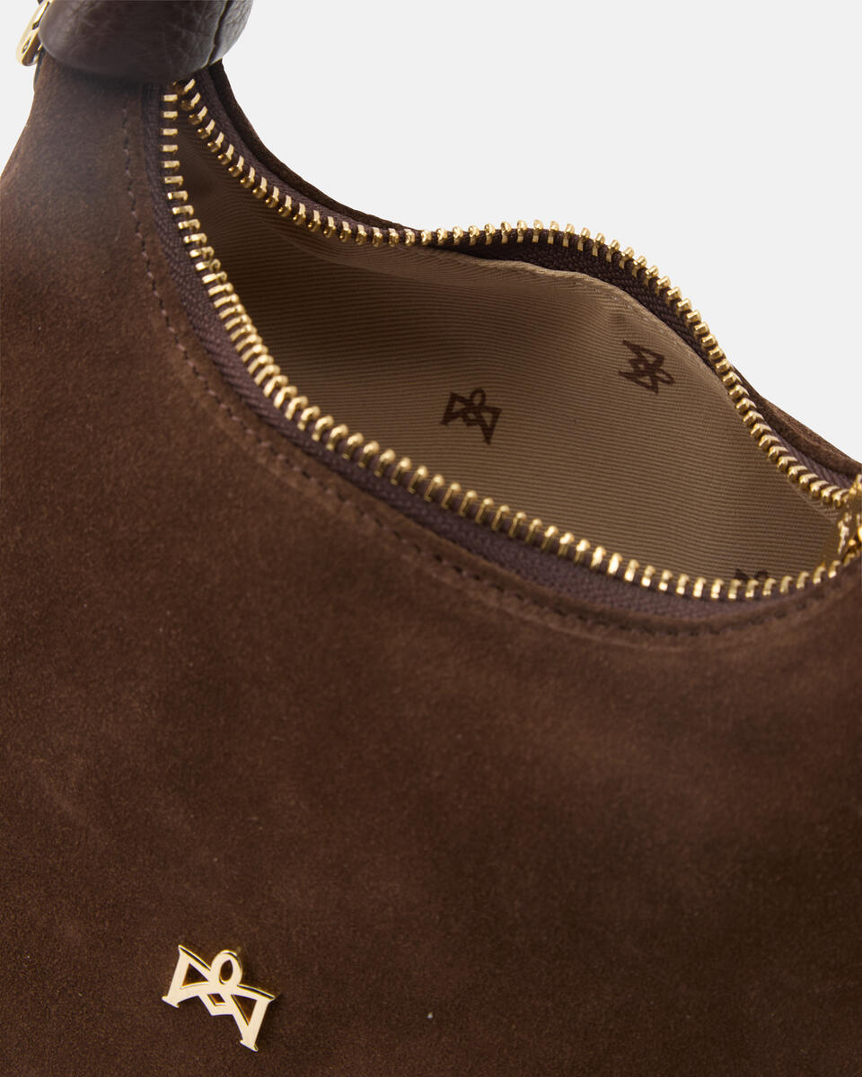 Chop small hobo Cioccolato  - Tote Bag - Borse Donna - Borse - Cuoieria Fiorentina