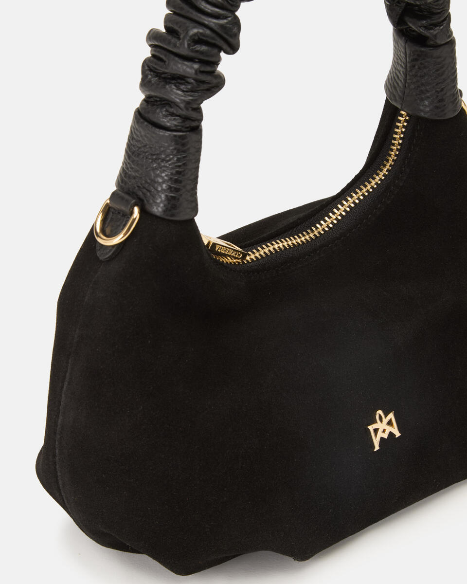 SMALL HOBO BAG Black  - Tote Bag - Women's Bags - Bags - Cuoieria Fiorentina