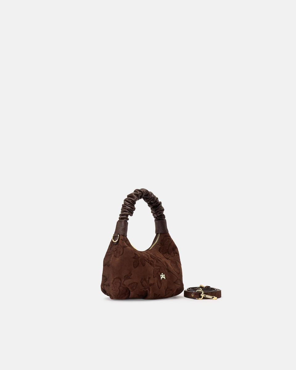 SMALL HOBO BAG Chocolate  - Tote Bags - Women's Bags - Bags - Cuoieria Fiorentina