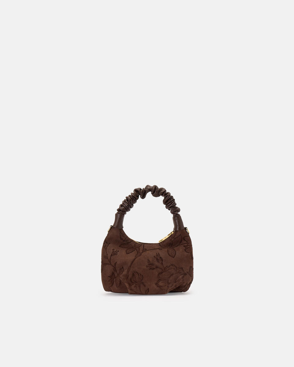 SMALL HOBO BAG Chocolate  - Tote Bags - Women's Bags - Bags - Cuoieria Fiorentina