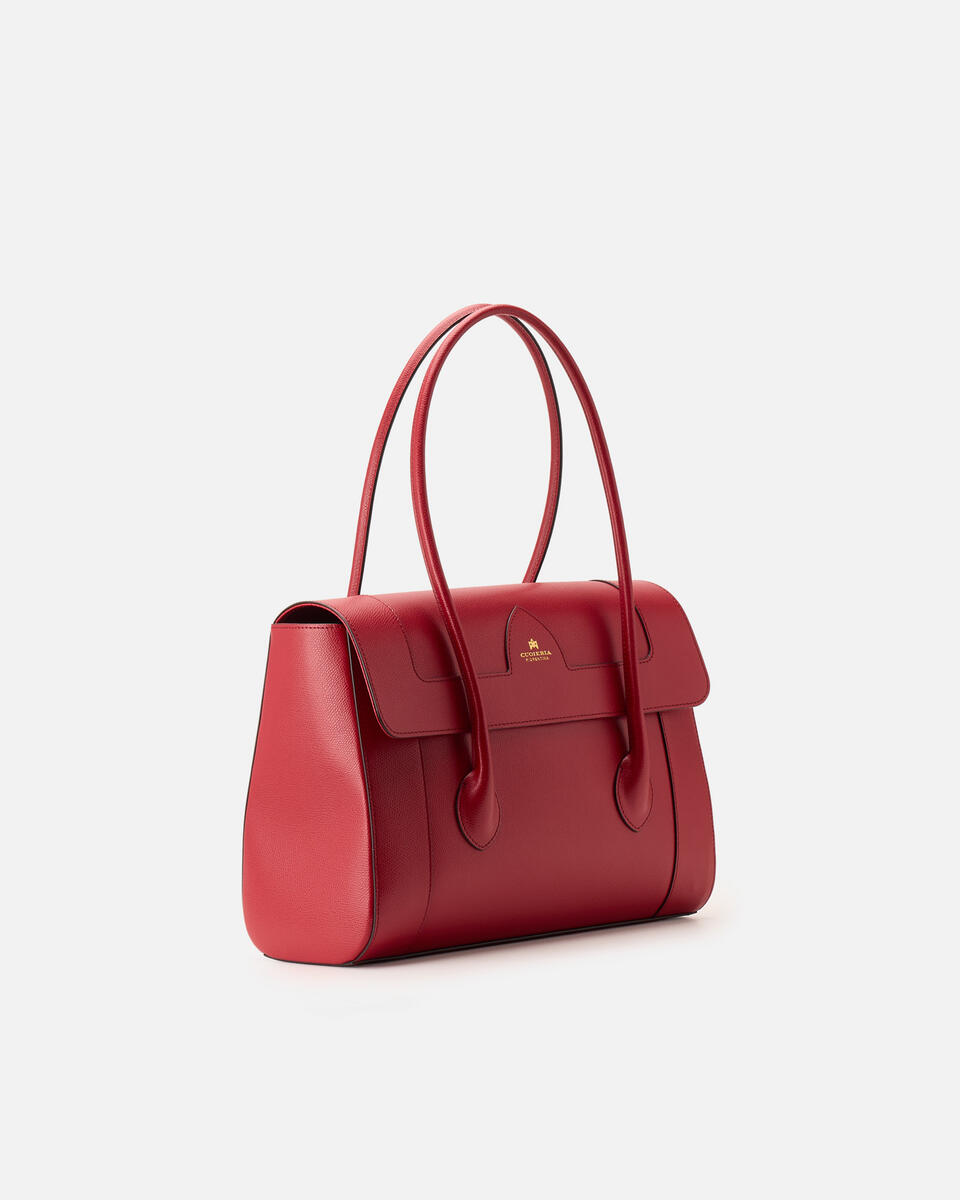 Astrid shopping bag Cherry  - Cuoieria Fiorentina