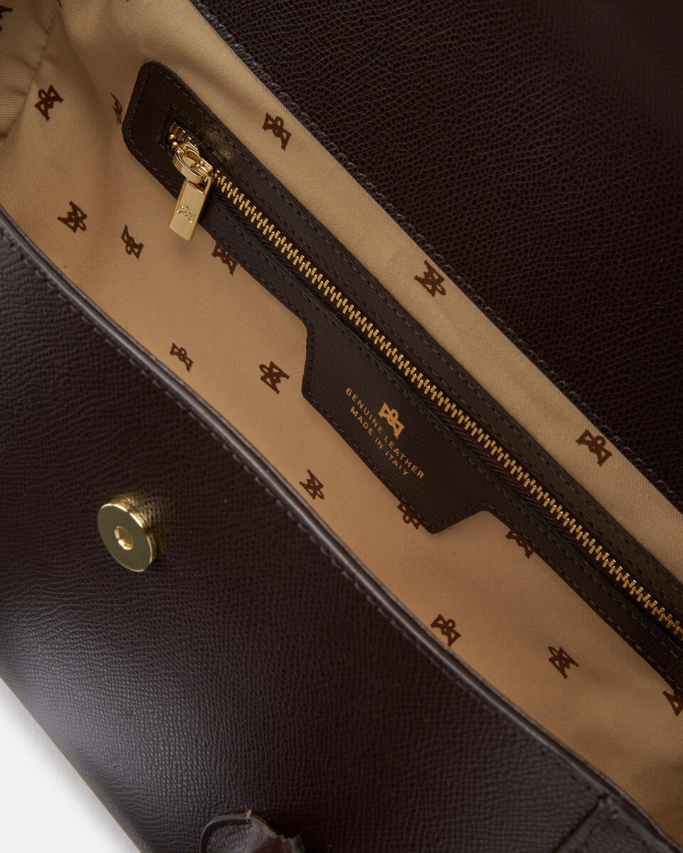 SHOPPING BAG Dark brown  - Cuoieria Fiorentina