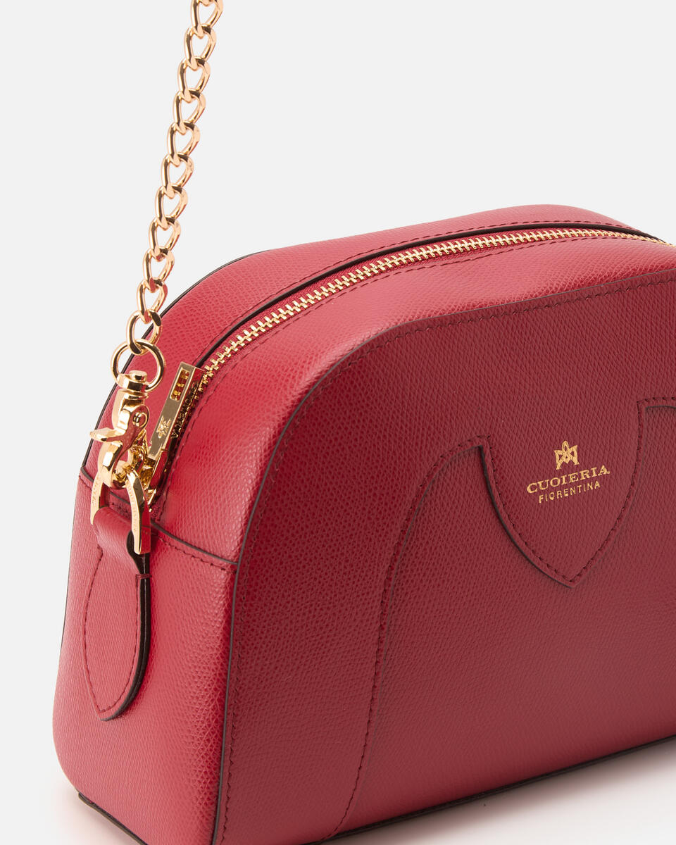 Astrid camera bag Cherry  - Cuoieria Fiorentina
