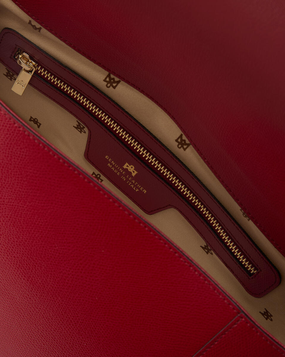 Astrid flap bag Cherry  - Cuoieria Fiorentina