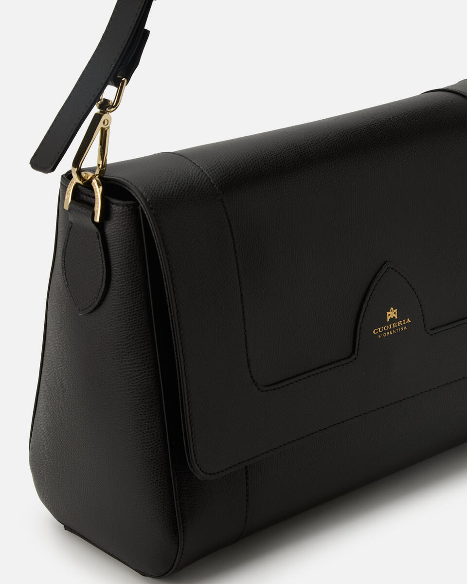 Astrid flap bag Nero  - Cuoieria Fiorentina