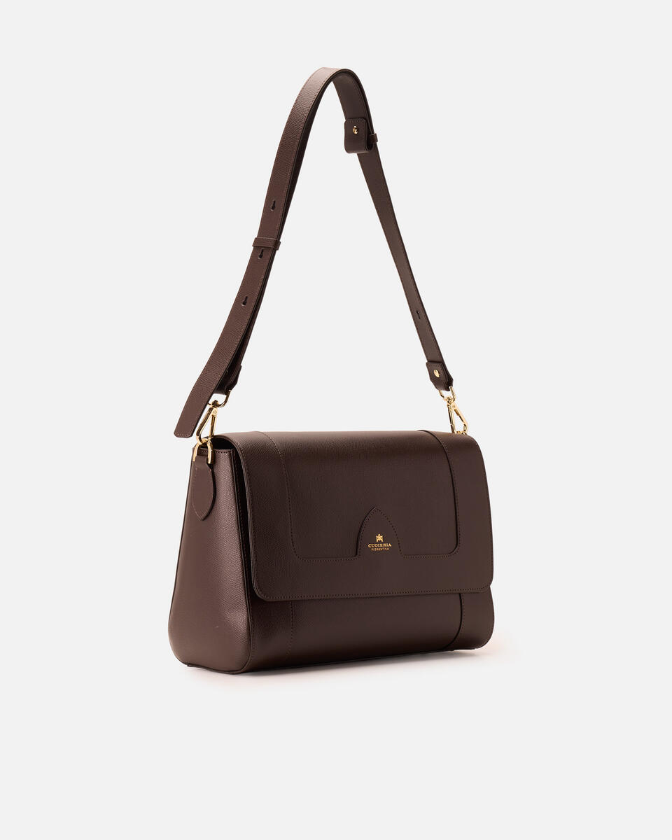 Astrid flap bag Testa di moro  - Cuoieria Fiorentina