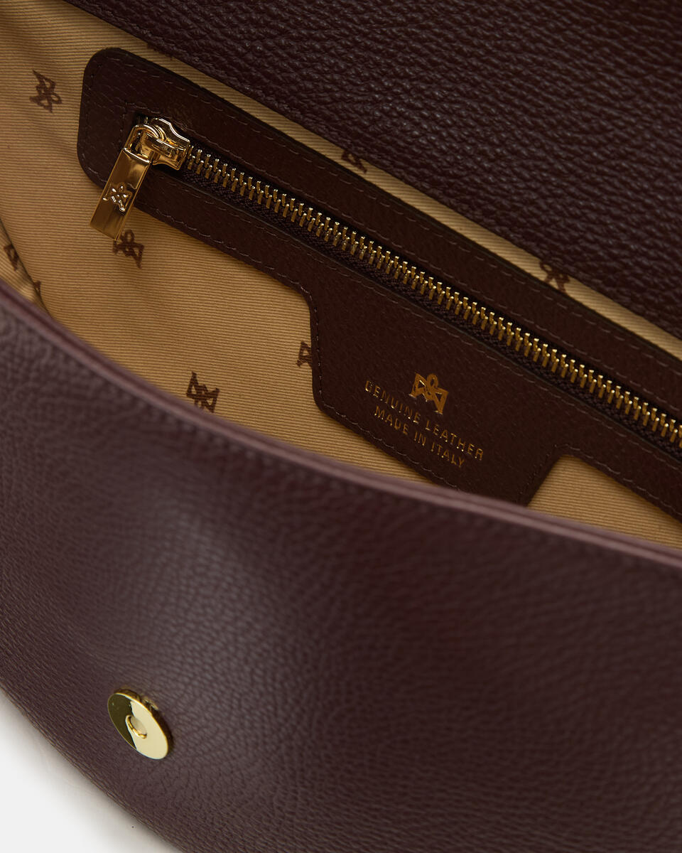Dora large flap Coffee  - Messenger - Borse Donna - Borse - Cuoieria Fiorentina