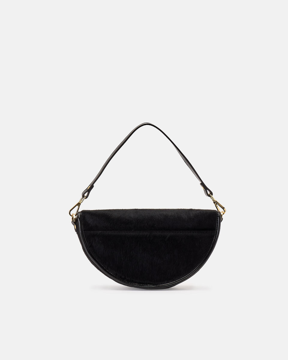 Dora small flap cavallino Nero  - Cuoieria Fiorentina