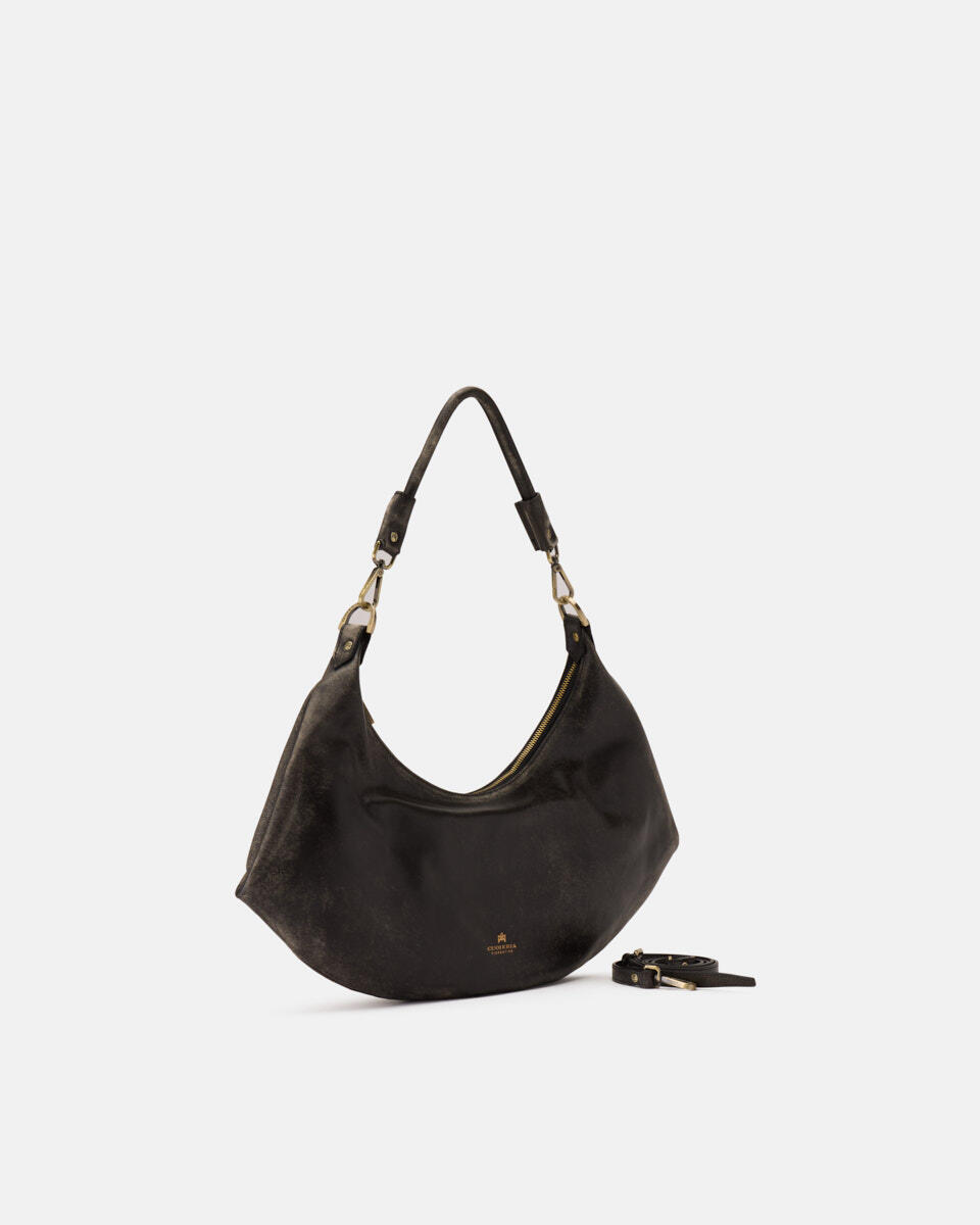 HOBO BAG Black  - Cuoieria Fiorentina