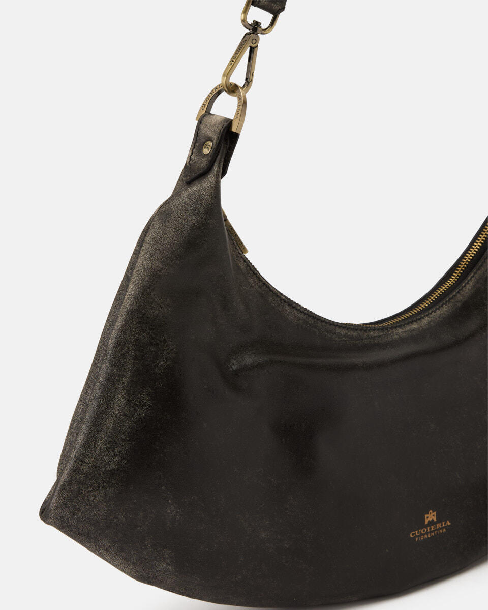 HOBO BAG Black  - Cuoieria Fiorentina