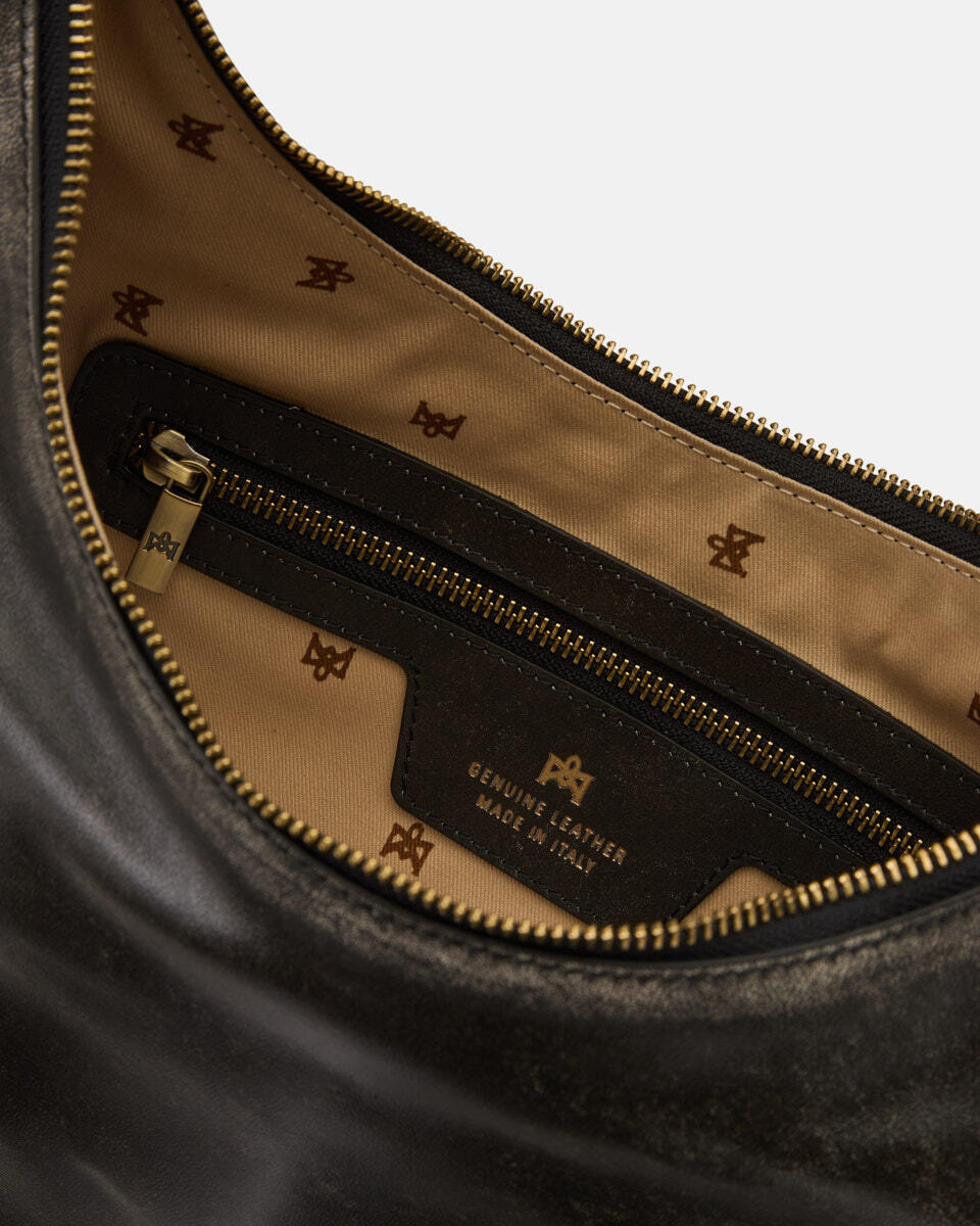 HOBO BAG Black  - Cuoieria Fiorentina