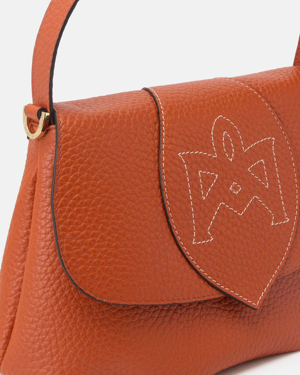 FLAP BAG Orange  - Messenger Bags - Women's Bags - Bags - Cuoieria Fiorentina