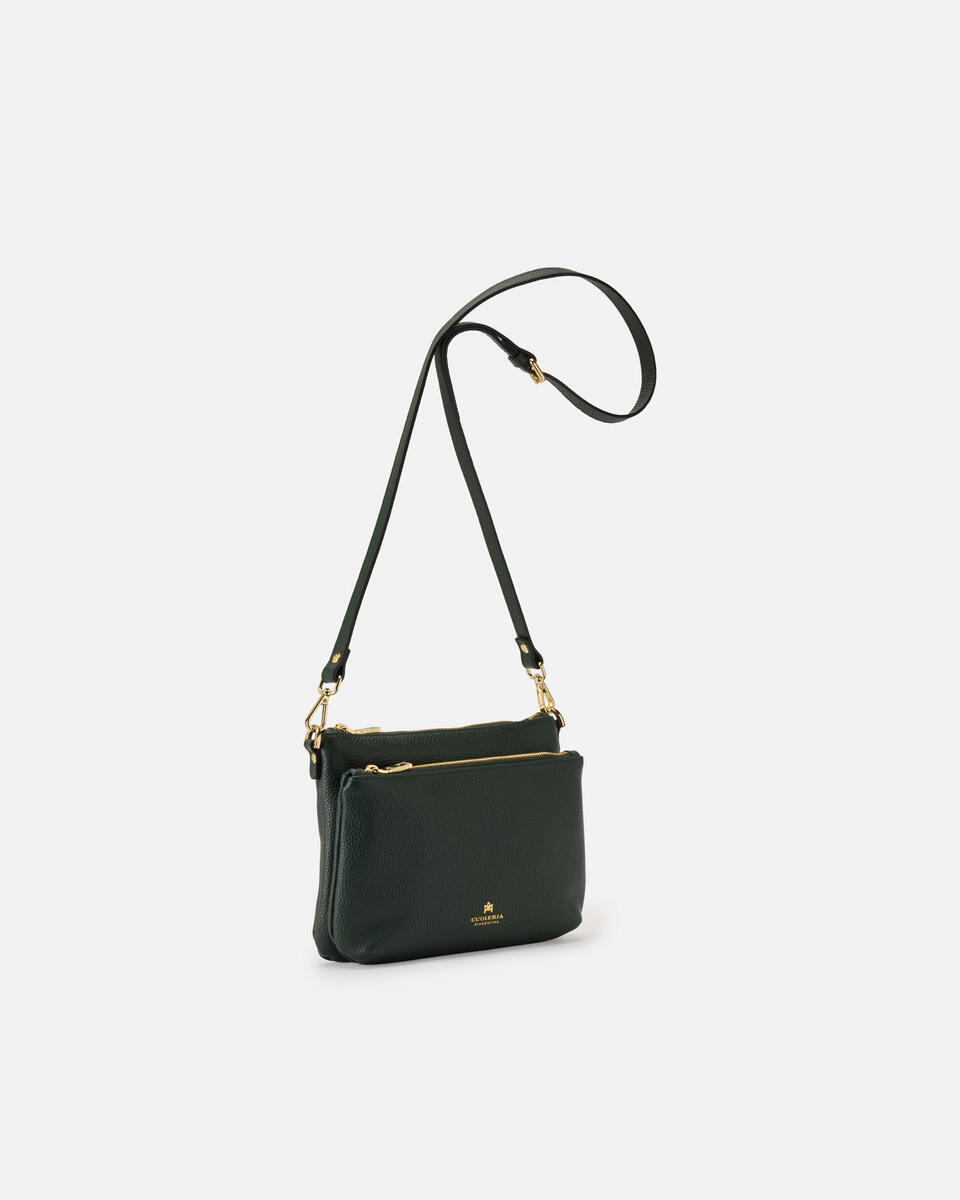 DOUBLE POUCH Moss  - Crossbody Bags - Women's Bags - Bags - Cuoieria Fiorentina