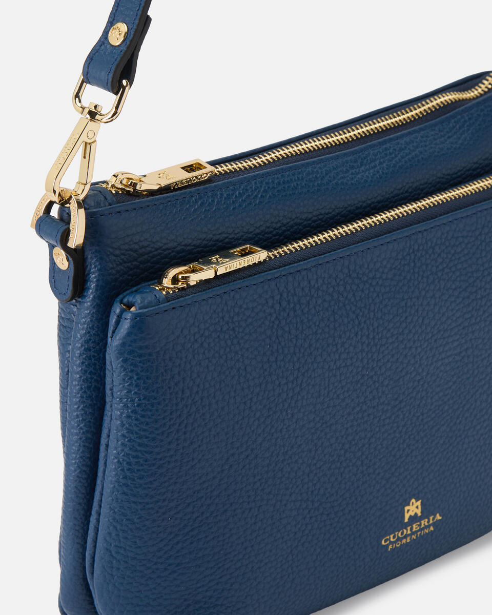 DOUBLE POUCH Ocean  - Crossbody Bags - Women's Bags - Bags - Cuoieria Fiorentina