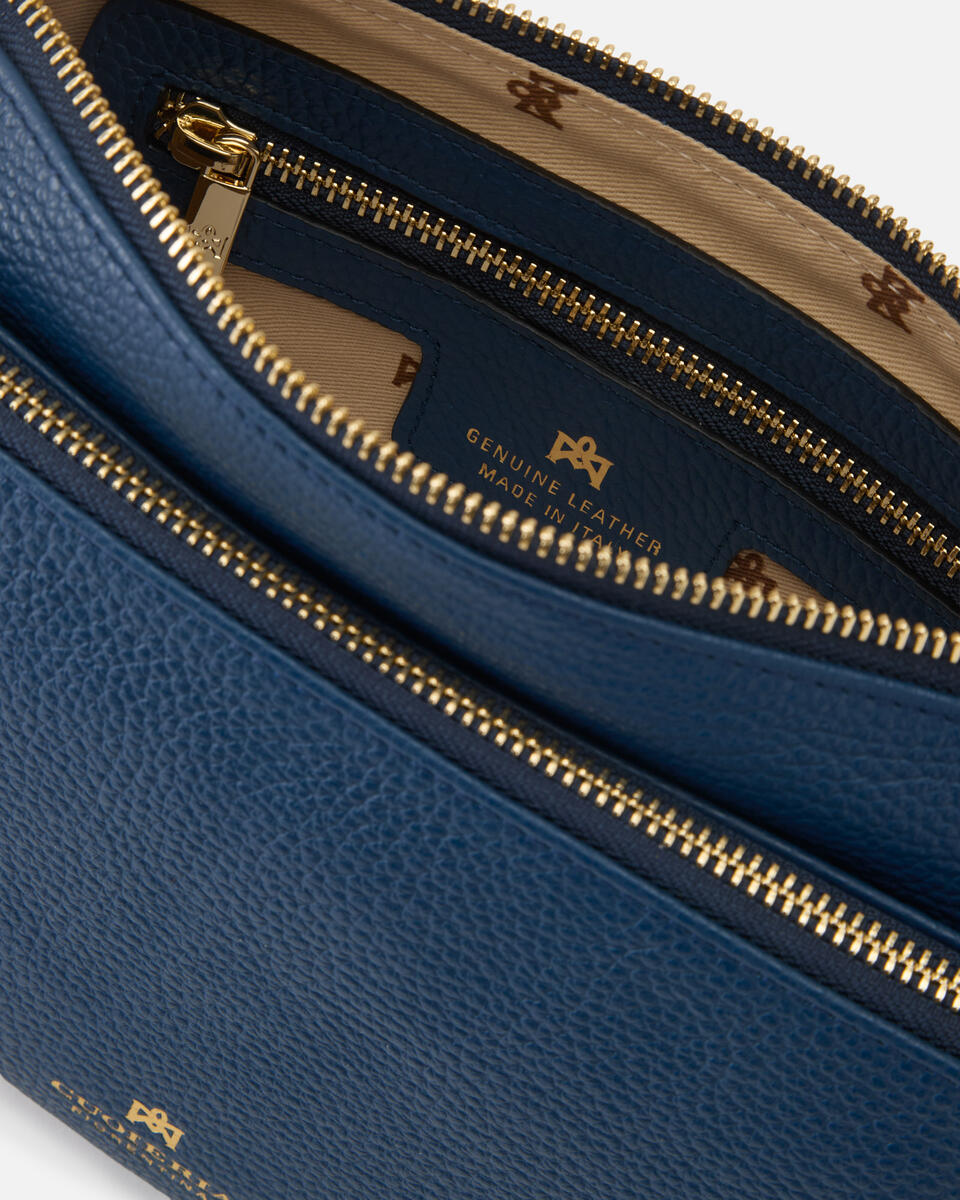 DOUBLE POUCH Ocean  - Crossbody Bags - Women's Bags - Bags - Cuoieria Fiorentina