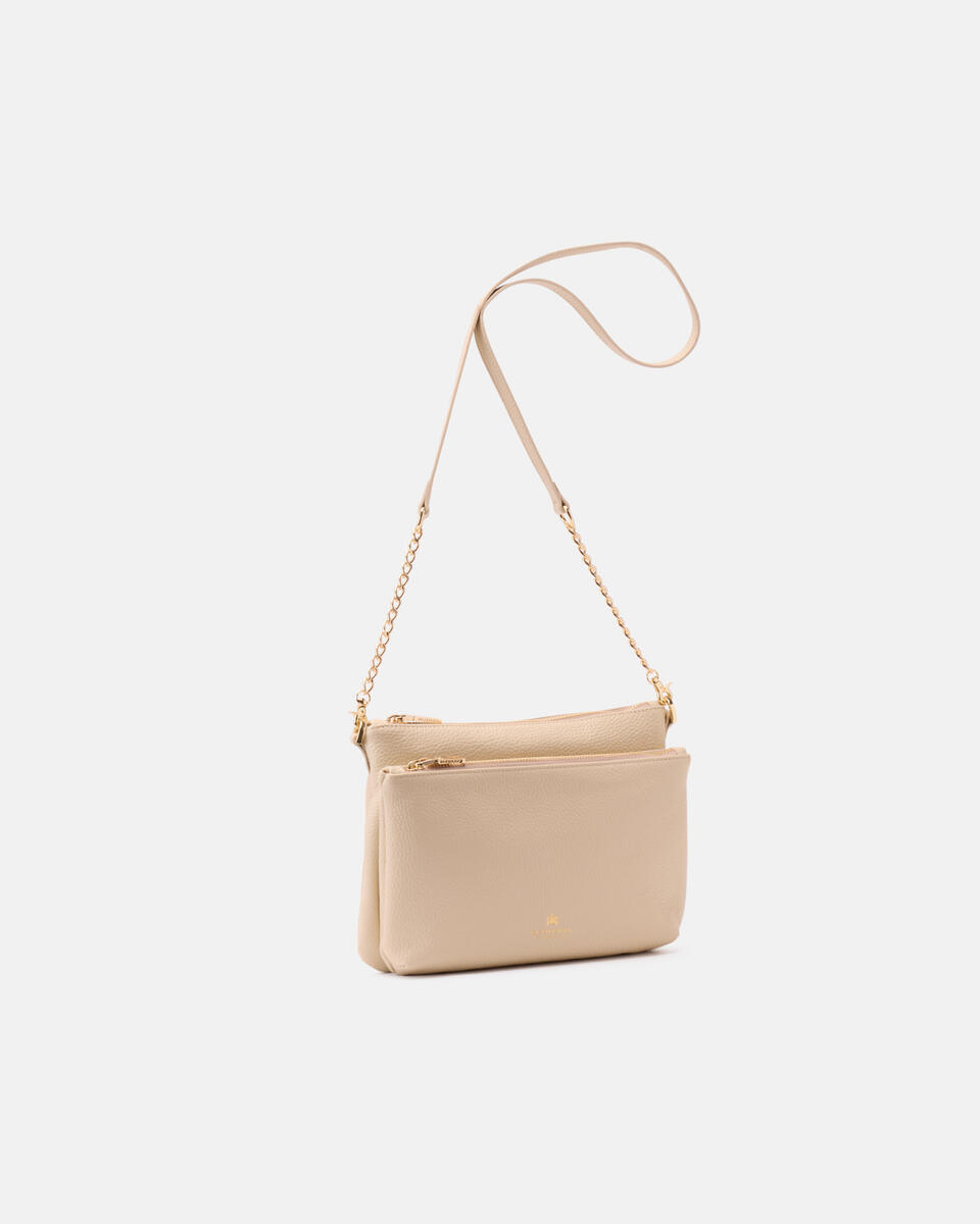 DOUBLE POUCH Prosecco  - Crossbody Bags - Women's Bags - Bags - Cuoieria Fiorentina