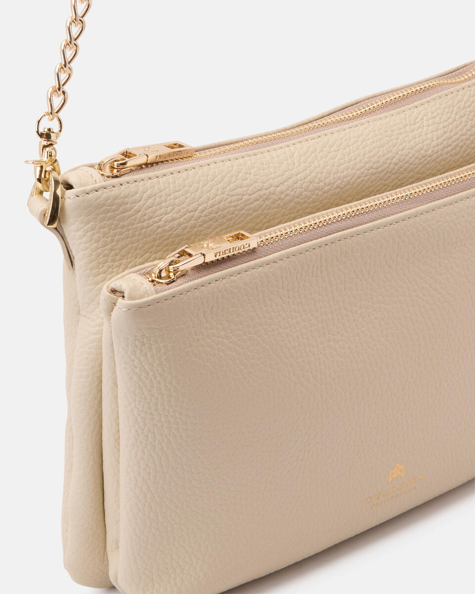 DOUBLE POUCH Prosecco  - Crossbody Bags - Women's Bags - Bags - Cuoieria Fiorentina