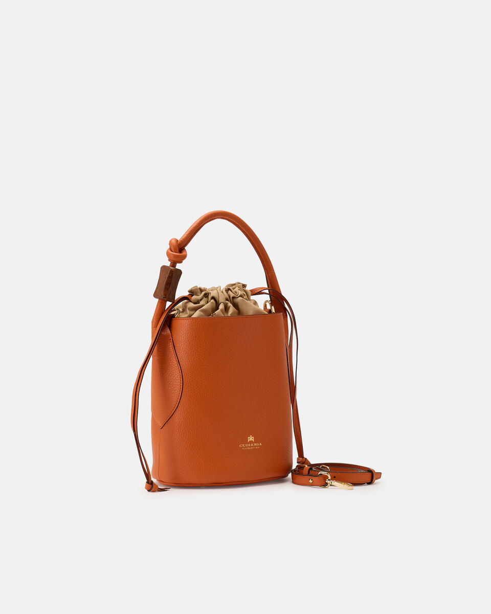 SMALL BUCKET Orange  - Bucket Bags - Women's Bags - Bags - Cuoieria Fiorentina