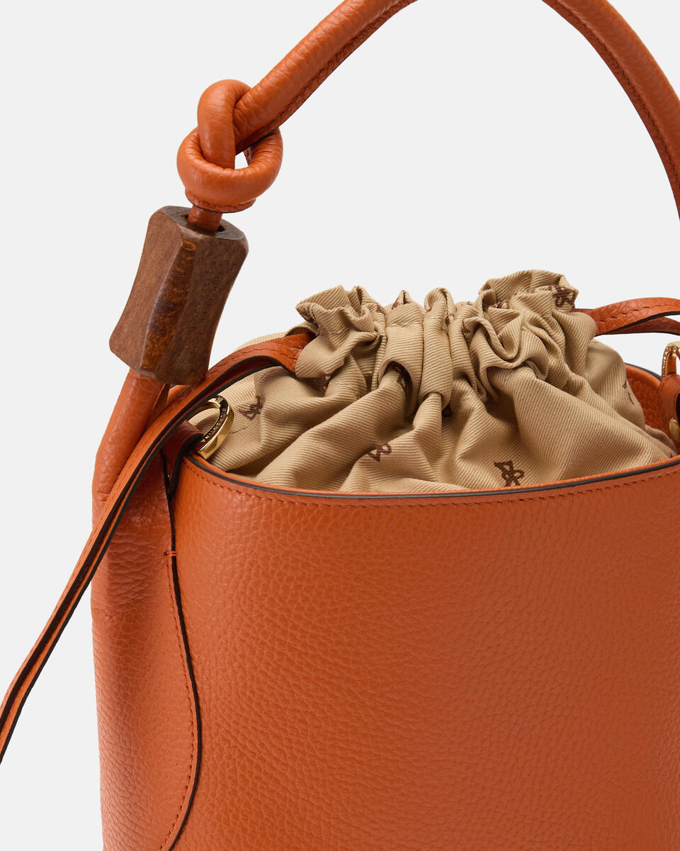 SMALL BUCKET Orange  - Bucket Bags - Women's Bags - Bags - Cuoieria Fiorentina