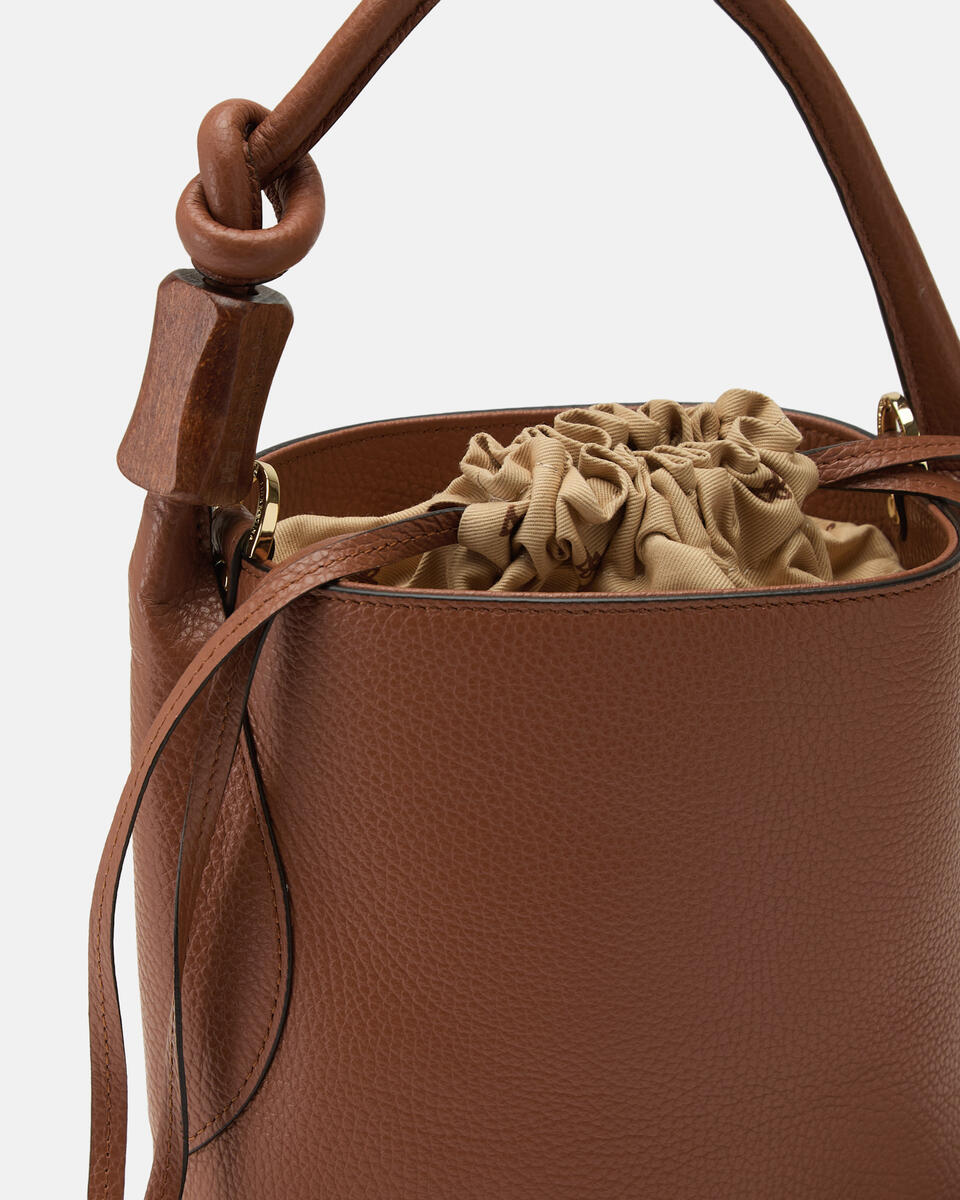 Agata Small Bucket Caramel  - Secchiello - Borse Donna - Borse - Cuoieria Fiorentina