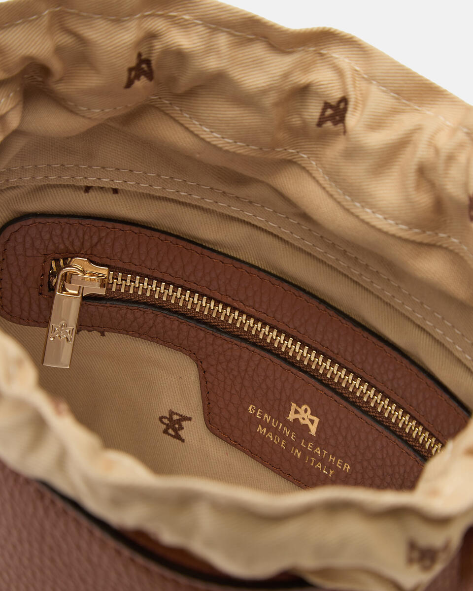 Agata Small Bucket Caramel  - Secchiello - Borse Donna - Borse - Cuoieria Fiorentina