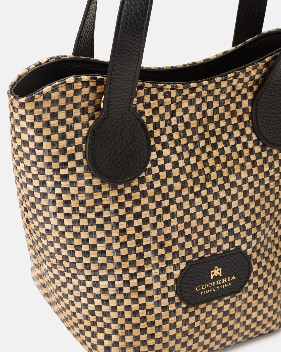 SMALL TOTE BAG Black  - Tote Bags - Women's Bags - Bags - Cuoieria Fiorentina