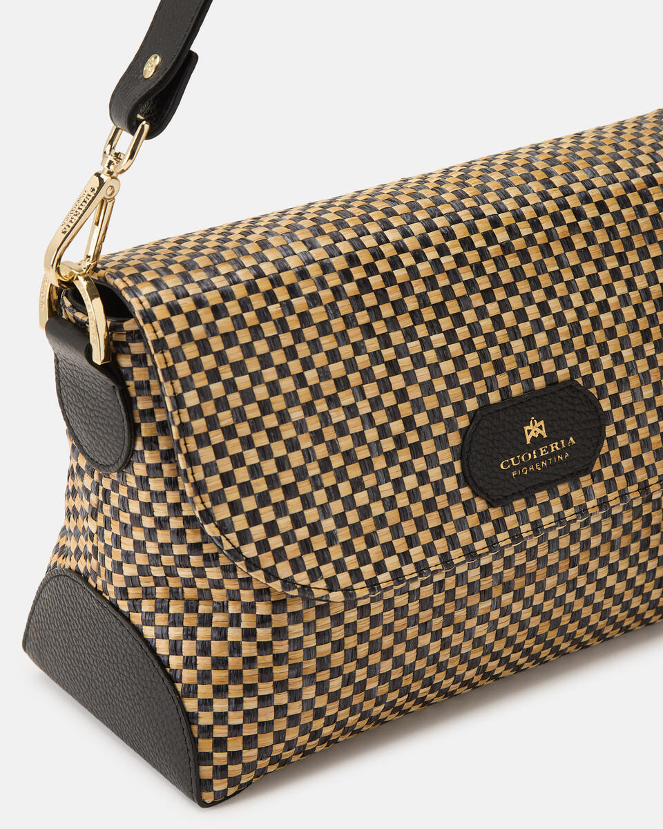 FLAP BAG Black  - Messenger Bags - Women's Bags - Bags - Cuoieria Fiorentina