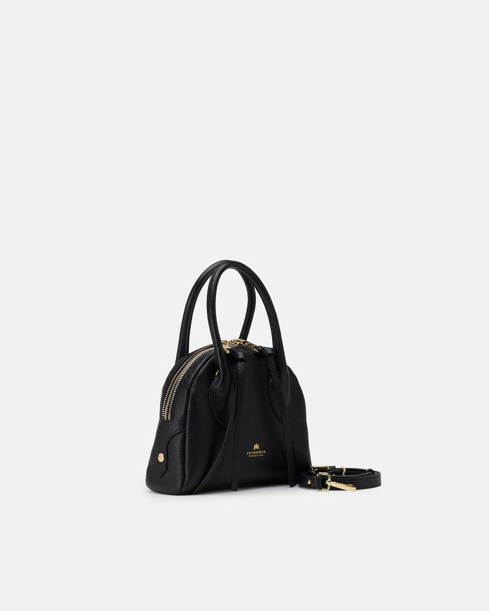 SMALL BOWLING BAG Black  - Cuoieria Fiorentina