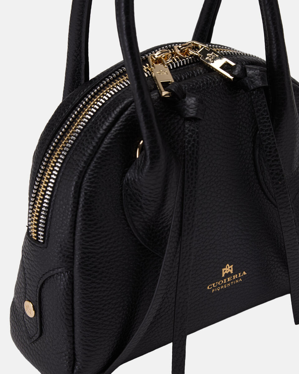 SMALL BOWLING BAG Black  - Cuoieria Fiorentina