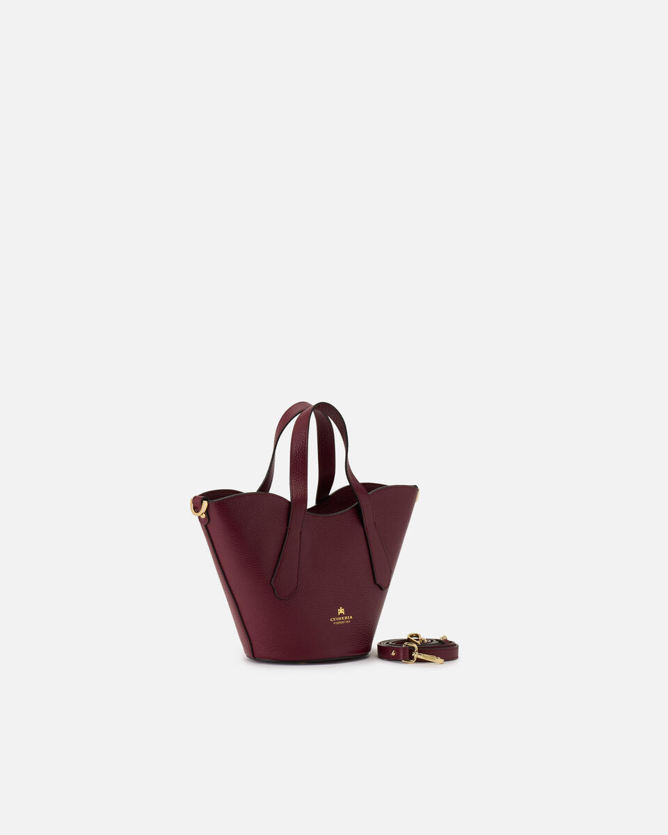 SMALL TOTE BAG Bordeaux  - Cuoieria Fiorentina
